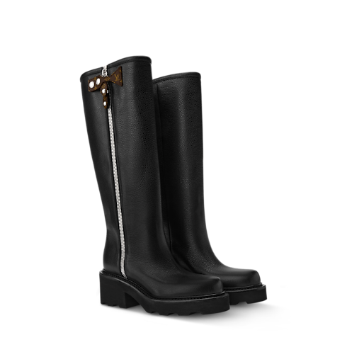 รองเท้าบู้ททรงสูงรุ่น LV Beaubourg in ผู้หญิง's รองเท้า รองเท้าหุ้มข้อและรองเท้าบู้ทแฟชั่นสำหรับผู้หญิง collections by Louis Vuitton (การย่อ/ขยายผลิตภัณฑ์)