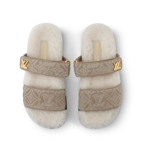 รองเท้าสวมเปิดส้นแบนรุ่น LV Sunset Comfort in ผู้หญิง's รองเท้า รองเท้าสวมเปิดส้นสำหรับผู้หญิง collections by Louis Vuitton (การย่อ/ขยายผลิตภัณฑ์)