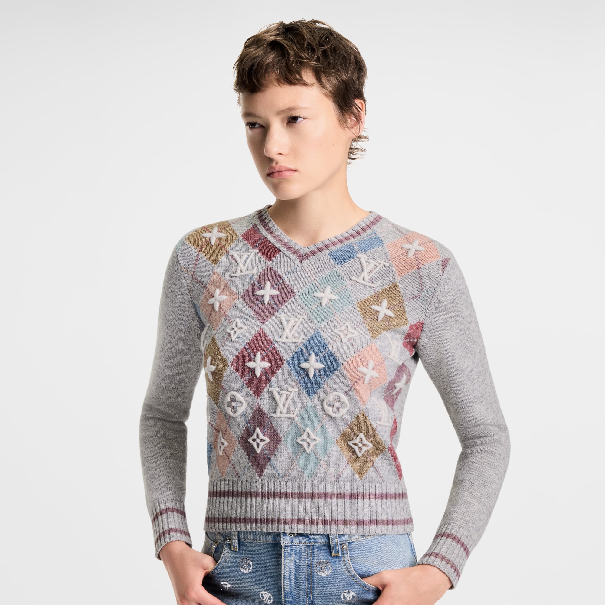 3D Signature Argyle Pullover  in ผู้หญิง