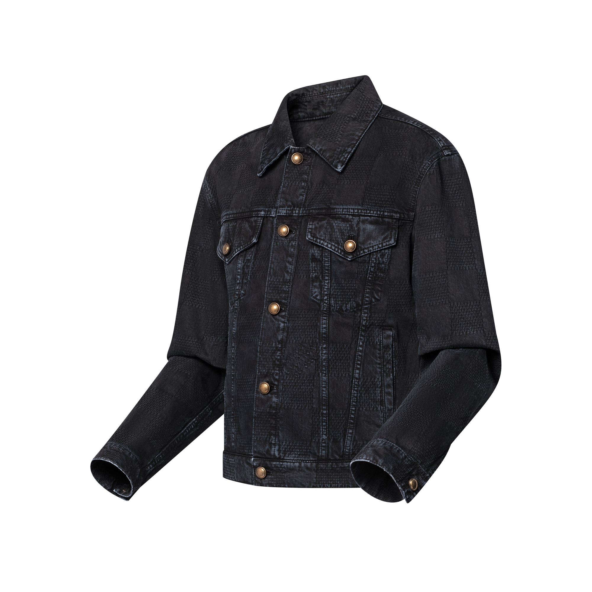 เสื้อแจ็คเก็ตเดนิม Trucker ลาย Damier 5th Avenue Exclusive  in ผู้ชาย
