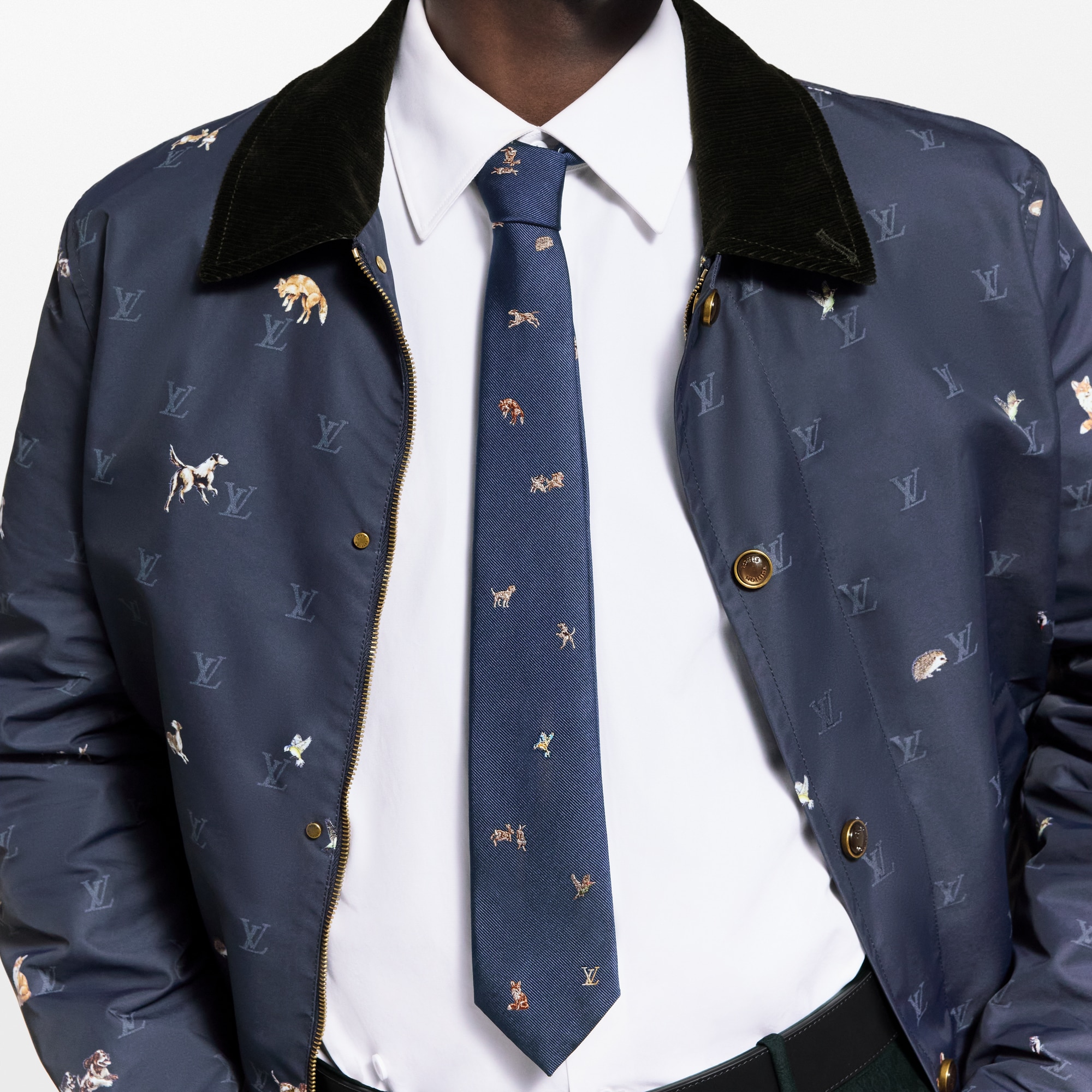 เนคไทรุ่น Animal Blason . in ผู้ชาย