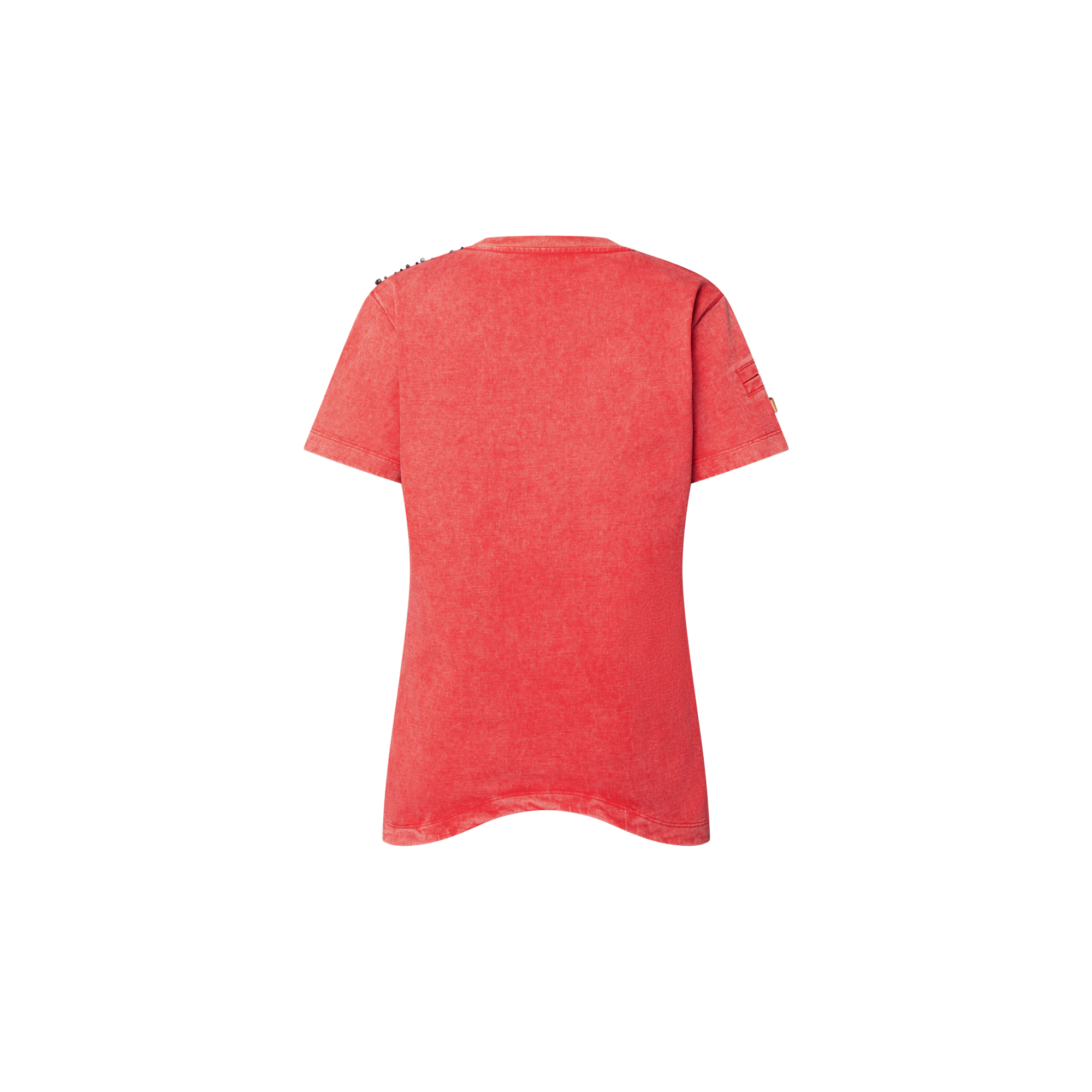 เสื้อยืดชายโค้งปักลูกปัด  in ผู้หญิง