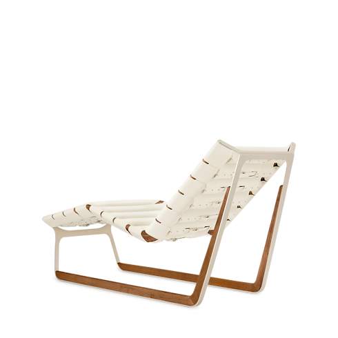 Belt Lounge Chair Outdoor By Atelier Oï in ทรังก์ การเดินทาง และ บ้าน's บ้านและศิลปะการไดนิ่ง เฟอร์นิเจอร์ collections by Louis Vuitton (การย่อ/ขยายผลิตภัณฑ์)