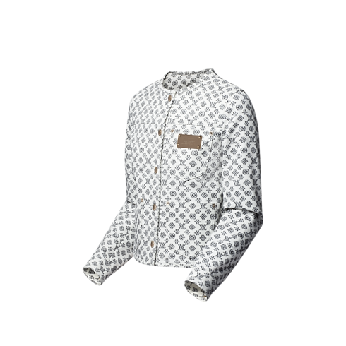 เสื้อแจ็คเก็ตลาย Blurry Monogram in ผู้หญิง's เสื้อผ้า เสื้อโค้ทกันหนาวและเสื้อแจ็คเก็ตสำหรับผู้หญิง collections by Louis Vuitton (การย่อ/ขยายผลิตภัณฑ์)