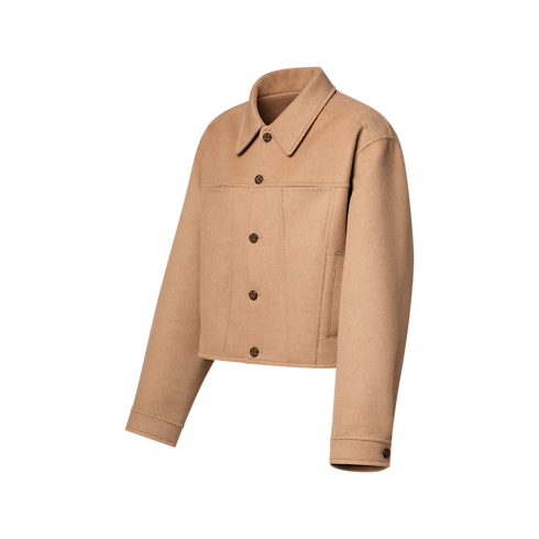 เสื้อแจ็คเก็ตขนอูฐทรง Boxy in ผู้หญิง's เสื้อผ้า เสื้อโค้ทกันหนาวและเสื้อแจ็คเก็ตสำหรับผู้หญิง collections by Louis Vuitton (การย่อ/ขยายผลิตภัณฑ์)