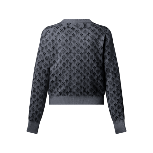เสื้อคาร์ดิแกนลาย Brushed Monogram in ผู้หญิง's เสื้อผ้า เสื้อสเวตเตอร์กันหนาวสำหรับผู้หญิง collections by Louis Vuitton (การย่อ/ขยายผลิตภัณฑ์)