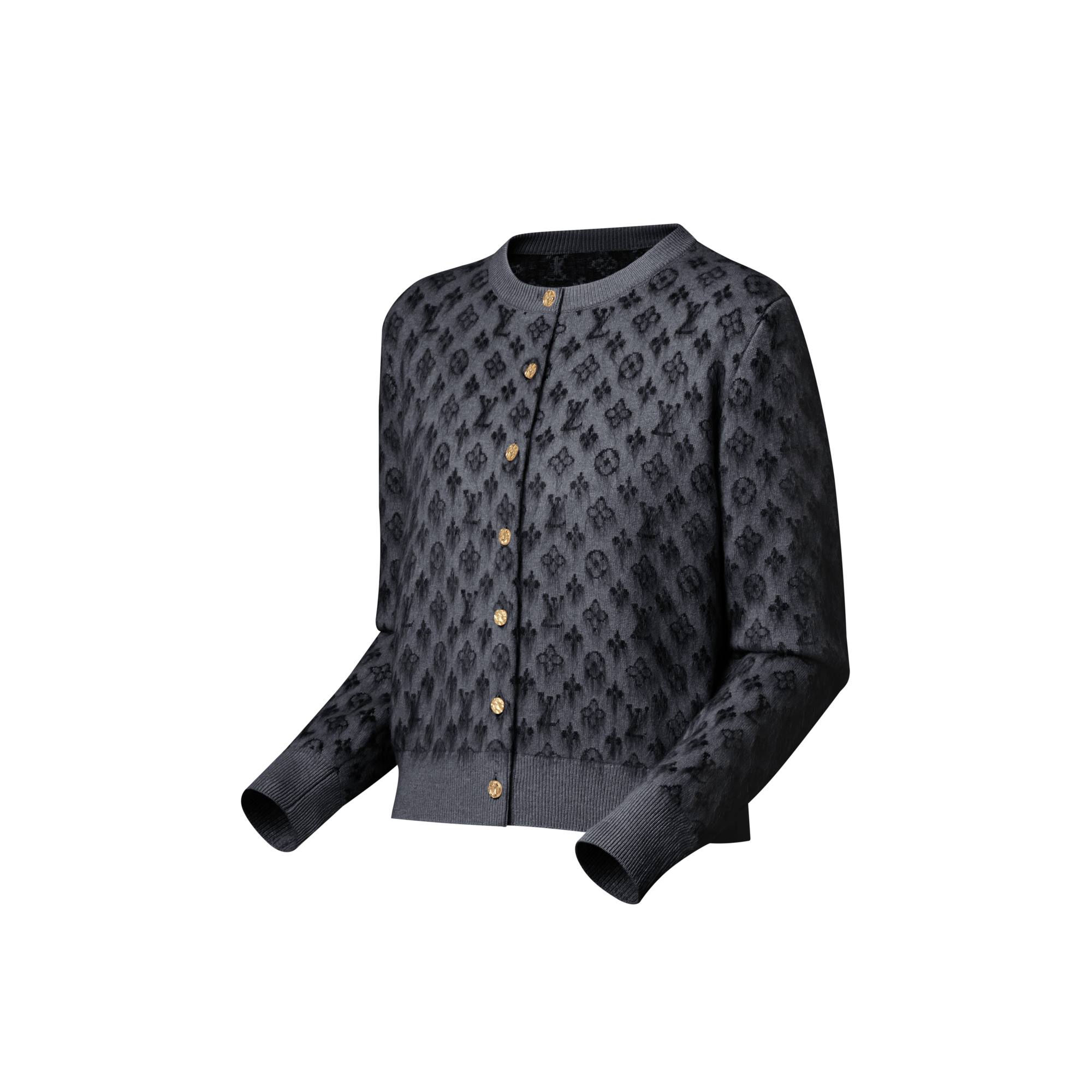เสื้อคาร์ดิแกนลาย Brushed Monogram  in ผู้หญิง