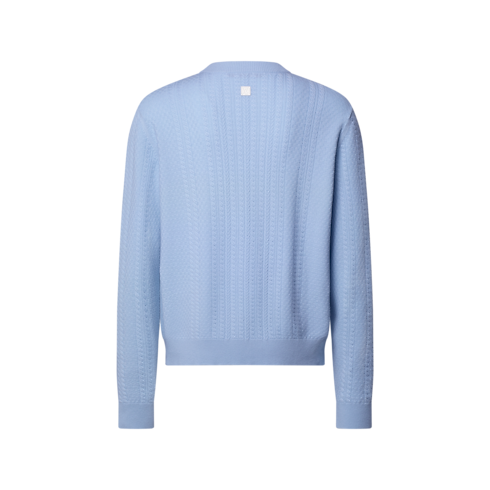 เสื้อคอกลมลายเคเบิลผ้าวูลผสมแคชเมียร์ in ผู้ชาย's ผลิตภัณฑ์ใหม่ } collections by Louis Vuitton (การย่อ/ขยายผลิตภัณฑ์)