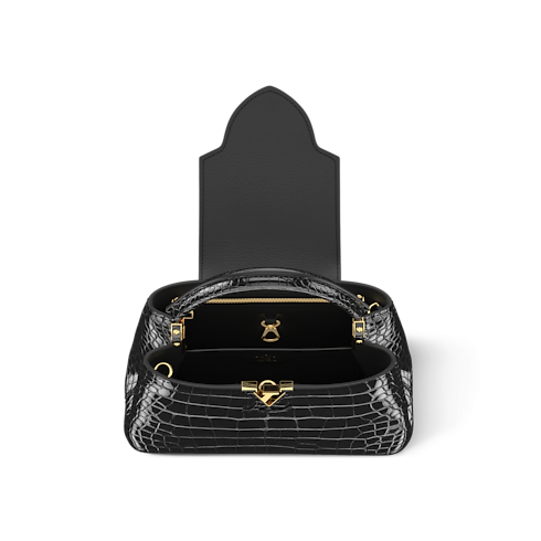 กระเป๋ารุ่น Capucines BB หนังจระเข้ Brillant in ผู้หญิง's กระเป๋าถือ กระเป๋ารุ่น Capucines collections by Louis Vuitton (การย่อ/ขยายผลิตภัณฑ์)