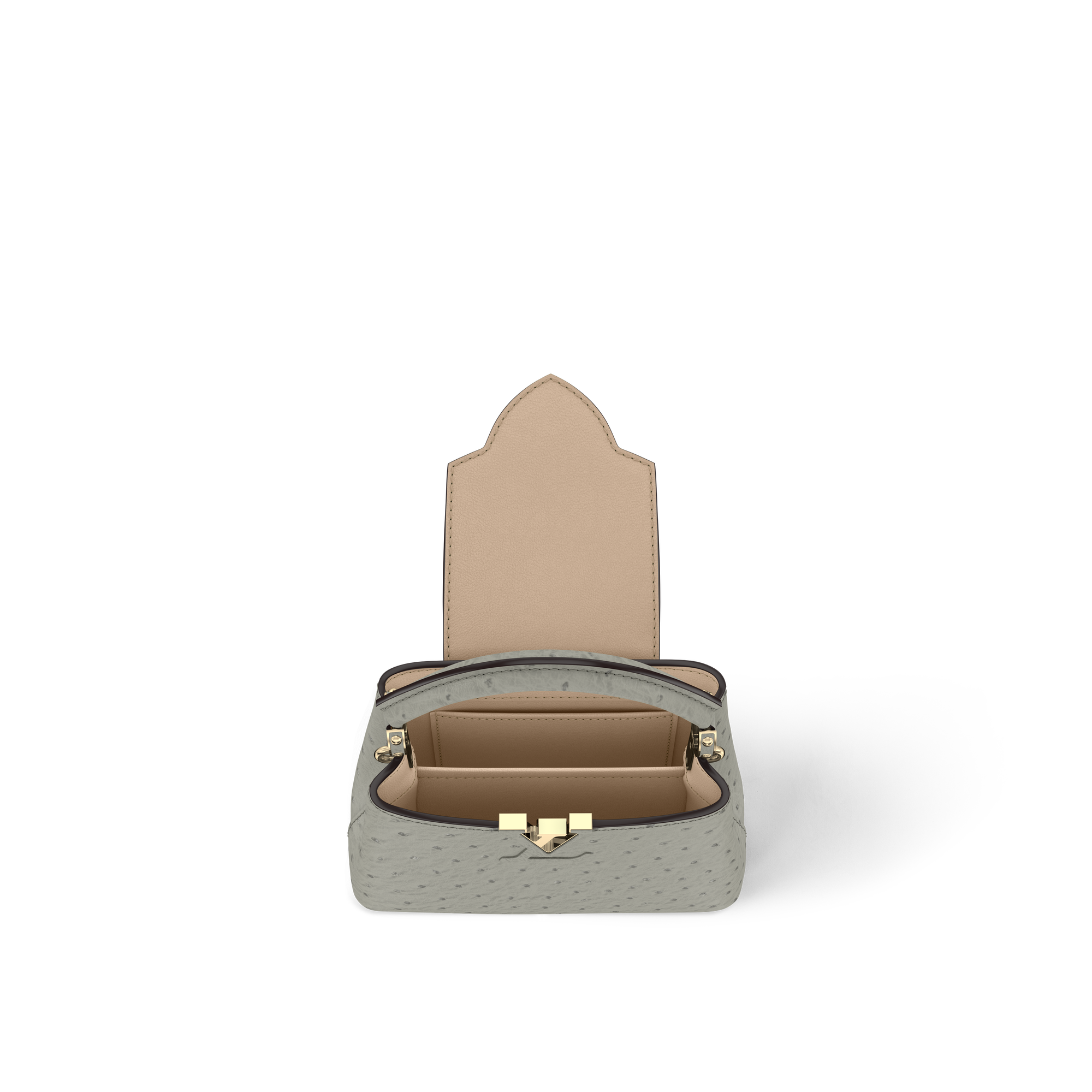 กระเป๋าร่น Capucines Mini นกกระจอกเทศ in ผู้หญิง