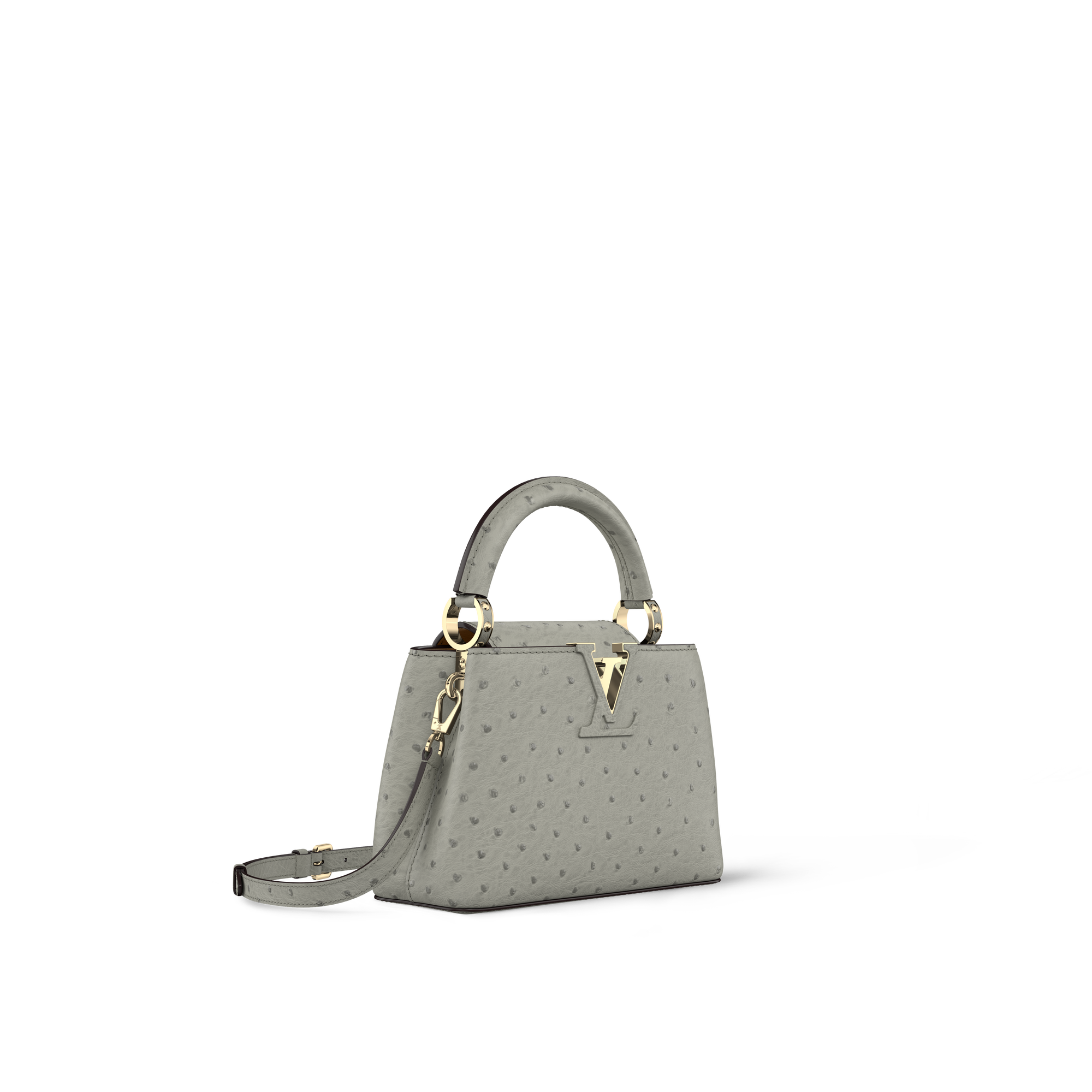 กระเป๋าร่น Capucines Mini นกกระจอกเทศ in ผู้หญิง