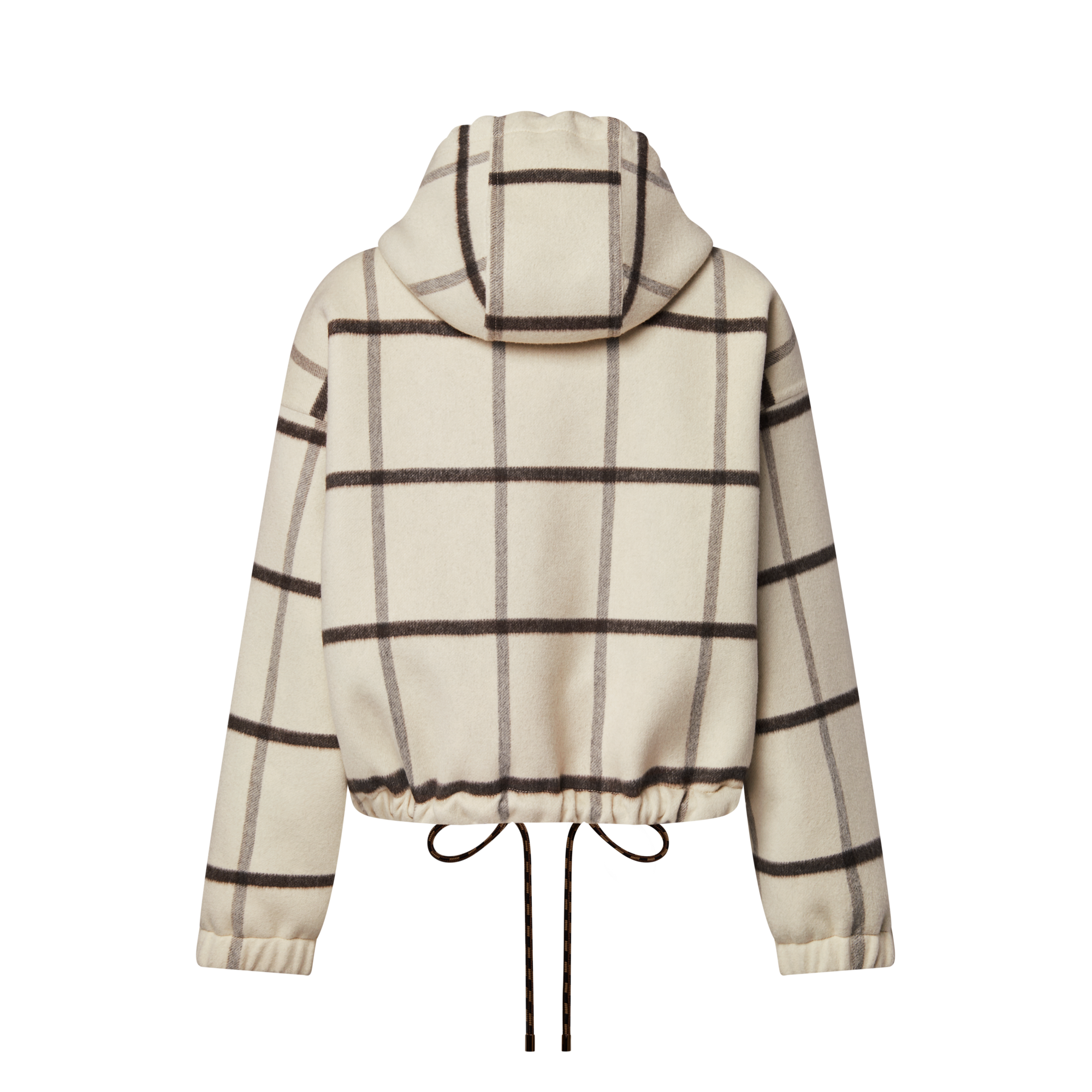 Check Motif Hooded Jacket  in ผู้หญิง