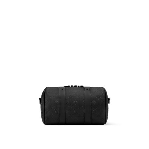 กระเป๋า City Keepall หนัง Monogram Shadow in กระเป๋าและผลิตภัณฑ์เครื่องหนังขนาดเล็ก's สำหรับผู้ชาย ไอคอนิก collections by Louis Vuitton (การย่อ/ขยายผลิตภัณฑ์)