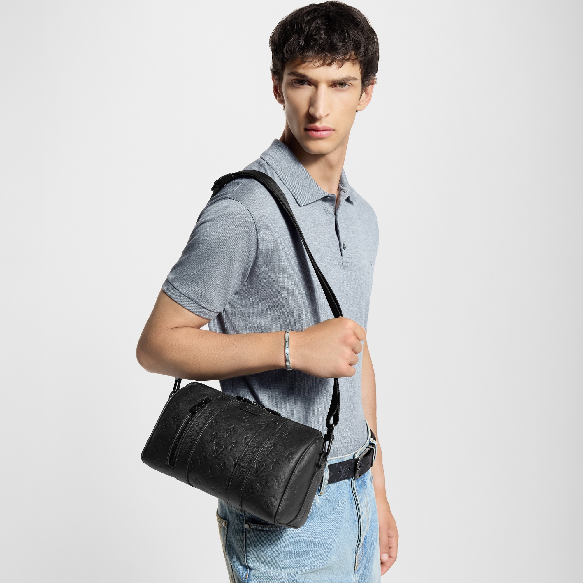 กระเป๋า City Keepall หนัง Monogram Shadow in กระเป๋าและผลิตภัณฑ์เครื่องหนังขนาดเล็ก