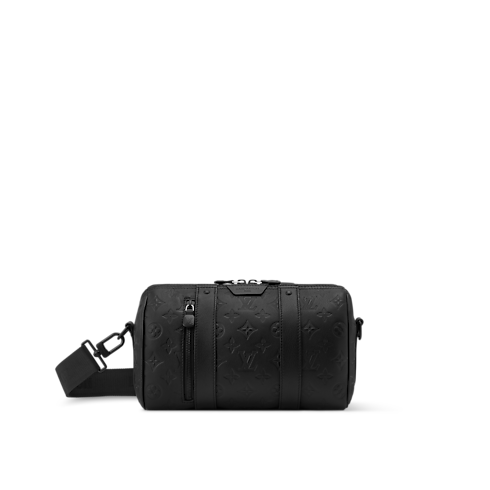 กระเป๋า City Keepall หนัง Monogram Shadow in กระเป๋าและผลิตภัณฑ์เครื่องหนังขนาดเล็ก's สำหรับผู้ชาย ไอคอนิก collections by Louis Vuitton (การย่อ/ขยายผลิตภัณฑ์)