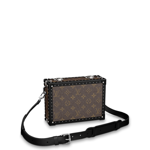 กระเป๋ารุ่น Clutch Box Monogram Macassar in Les Extraordinaires's ฮาร์ดไซด์ หีบแบบสะพาย collections by Louis Vuitton (การย่อ/ขยายผลิตภัณฑ์)