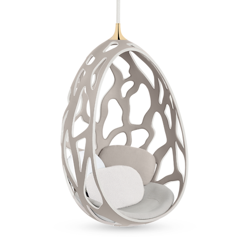 Cocoon By Fernando & Humberto Campana หนังลูกวัว in ทรังก์ การเดินทาง และ บ้าน's บ้านและศิลปะการไดนิ่ง เฟอร์นิเจอร์ collections by Louis Vuitton (การย่อ/ขยายผลิตภัณฑ์)