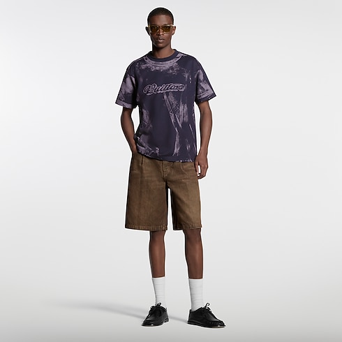 กางเกงเดนิมขาสั้นสีน้ำตาล Coffee in ผู้ชาย's เสื้อผ้า คอลเล็คชั่นเดนิม collections by Louis Vuitton (การย่อ/ขยายผลิตภัณฑ์)