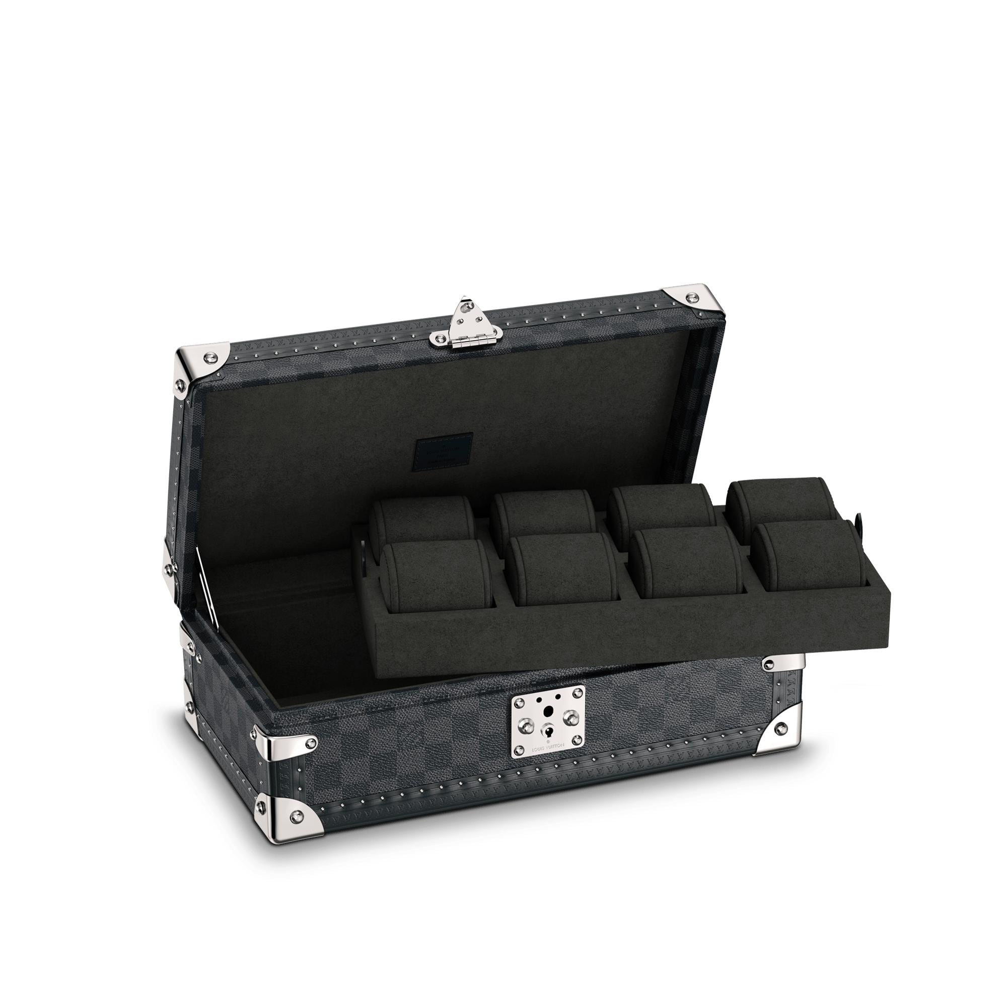 ทรังก์ใส่นาฬิการุ่น COFFRET 8 MONTRES  Damier Graphite แคนวาส in ผู้ชาย