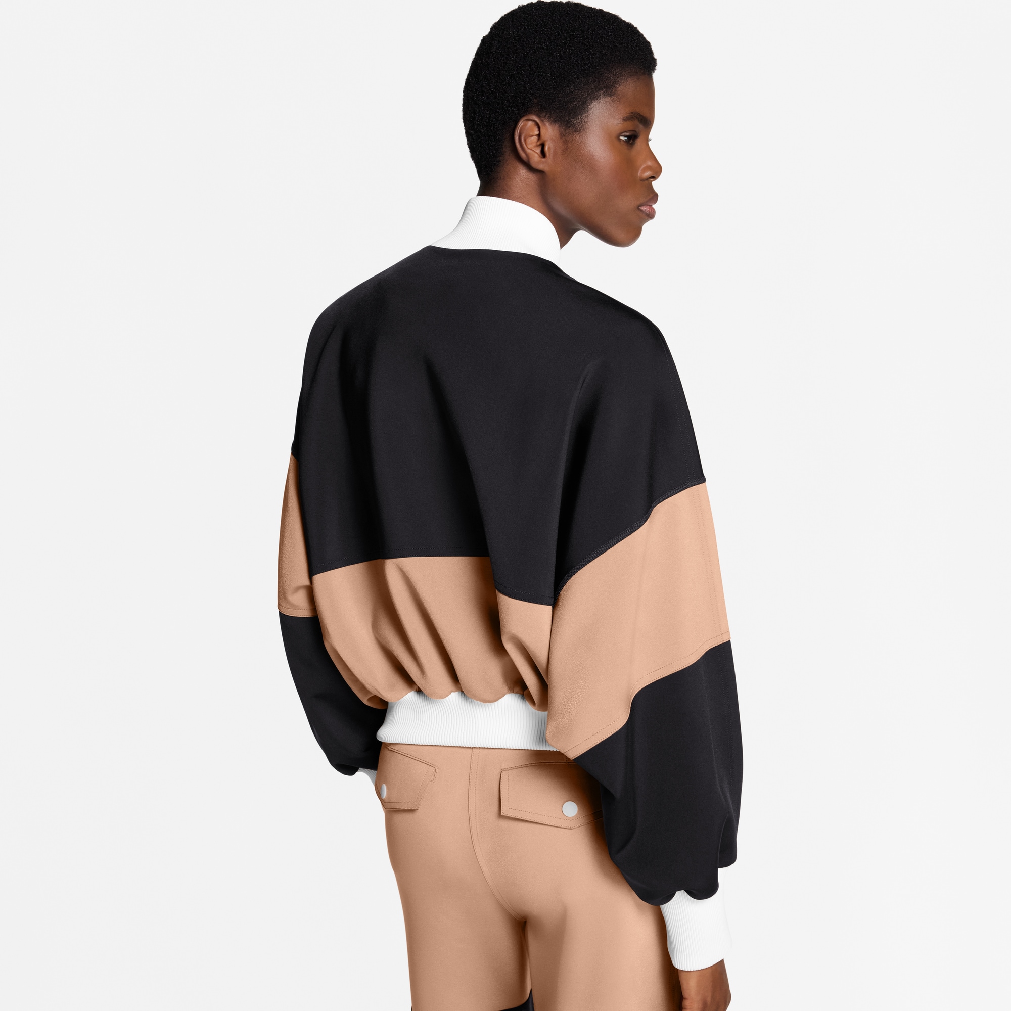 เสื้อแจ็คเก็ตบอมเบอร์คัลเลอร์บล็อค  in ผู้หญิง