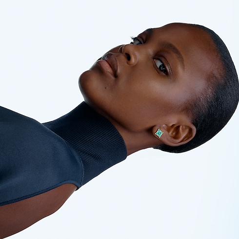 ต่างหูสตั๊ด Color Blossom BB Star เยลโลว์โกลด์และแอมะซอไนต์ - สำหรับหนึ่งข้าง in จิวเวลรี่'s หมวดหมู่ ต่างหู collections by Louis Vuitton (การย่อ/ขยายผลิตภัณฑ์)