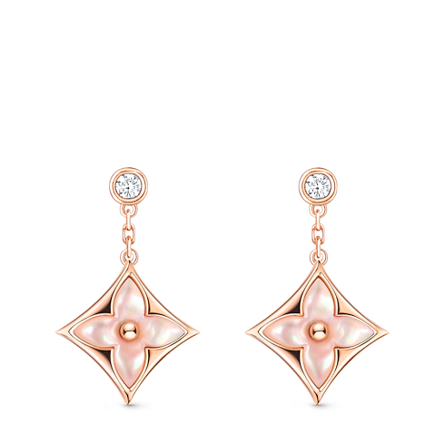 ต่างหู Color Blossom BB Star เยลโลว์โกลด์ ออนิกซ์ และเพชร in จิวเวลรี่'s หมวดหมู่ ต่างหู collections by Louis Vuitton