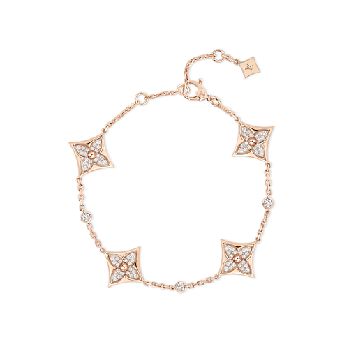 สร้อยข้อมือ Color Blossom BB Star Multi-Motif พิงค์โกลด์และเพชร in จิวเวลรี่'s หมวดหมู่ กำไลและสร้อยข้อมือ collections by Louis Vuitton (การย่อ/ขยายผลิตภัณฑ์)