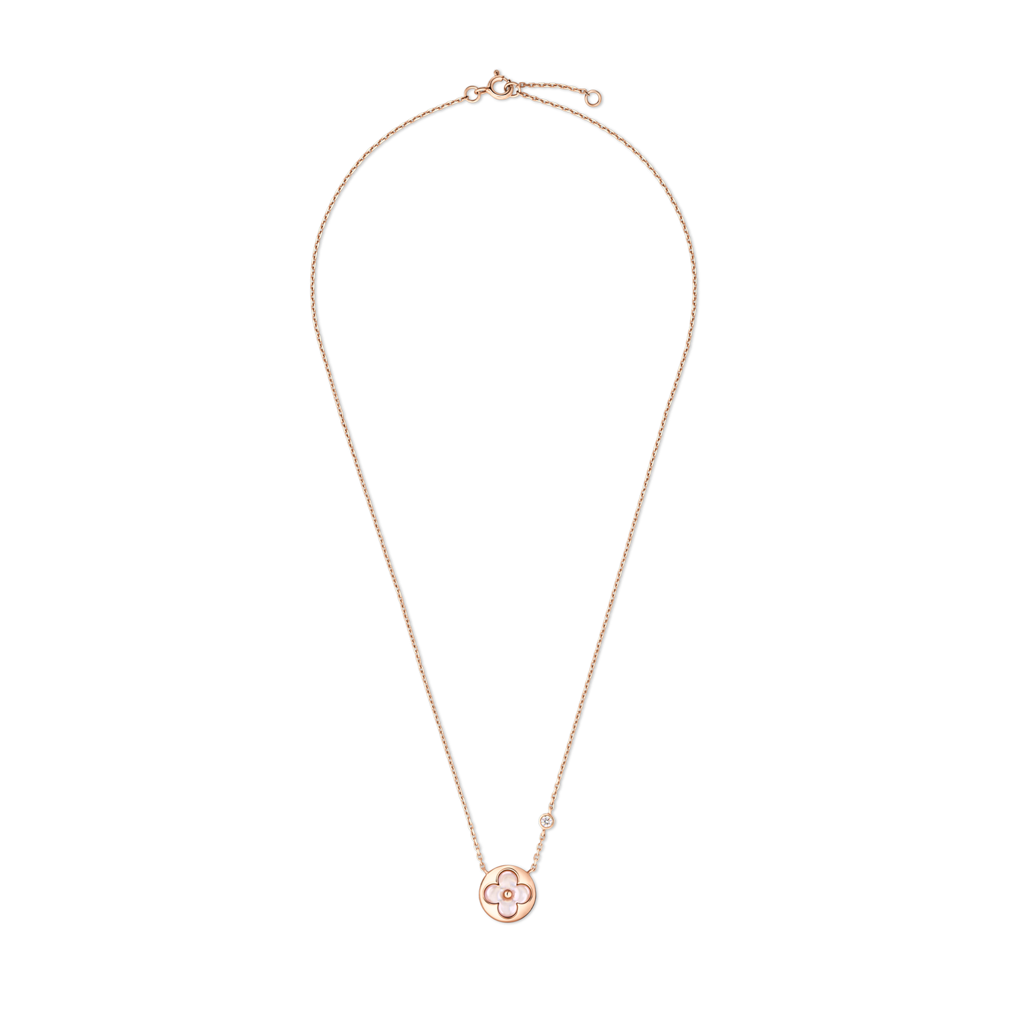 จี้ Color Blossom BB Sun พิงค์โกลด์ มาเธอร์ออฟเพิร์ลสีชมพู และเพชร  in จิวเวลรี่
