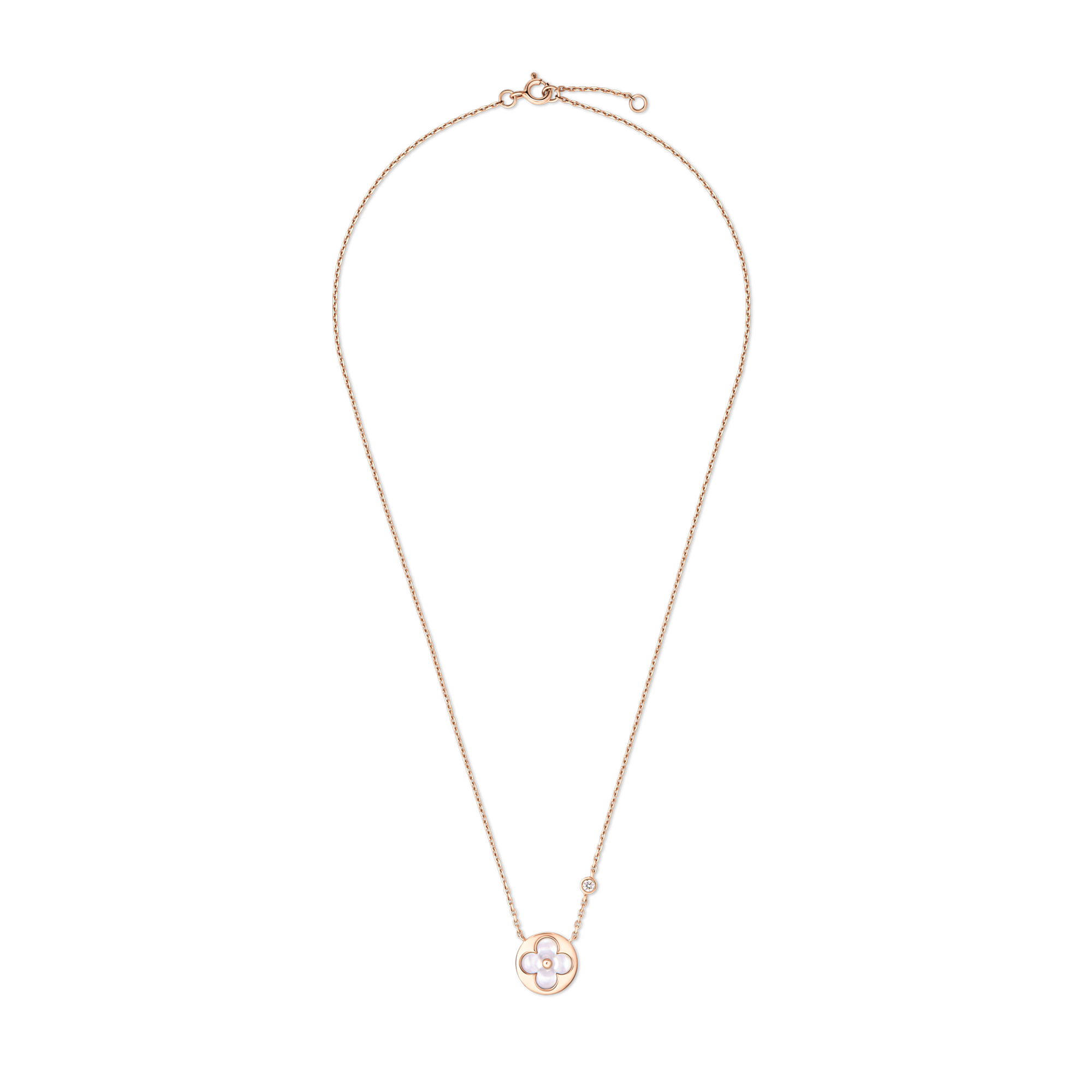 จี้ Color Blossom BB Sun พิงค์โกลด์ มาเธอร์ออฟเพิร์ลสีขาว และเพชร  in จิวเวลรี่