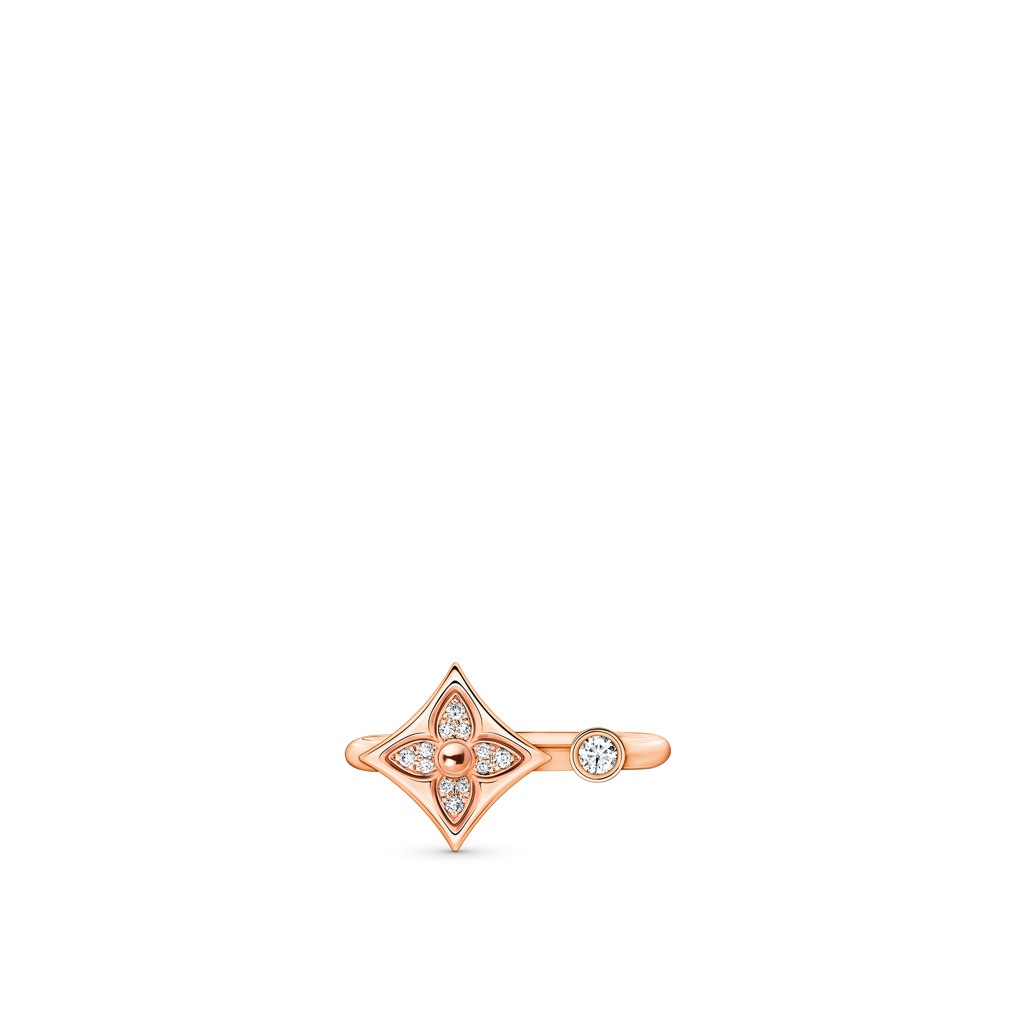 แหวน Color Blossom Mini Star พิงค์โกลด์และเพชร  in จิวเวลรี่