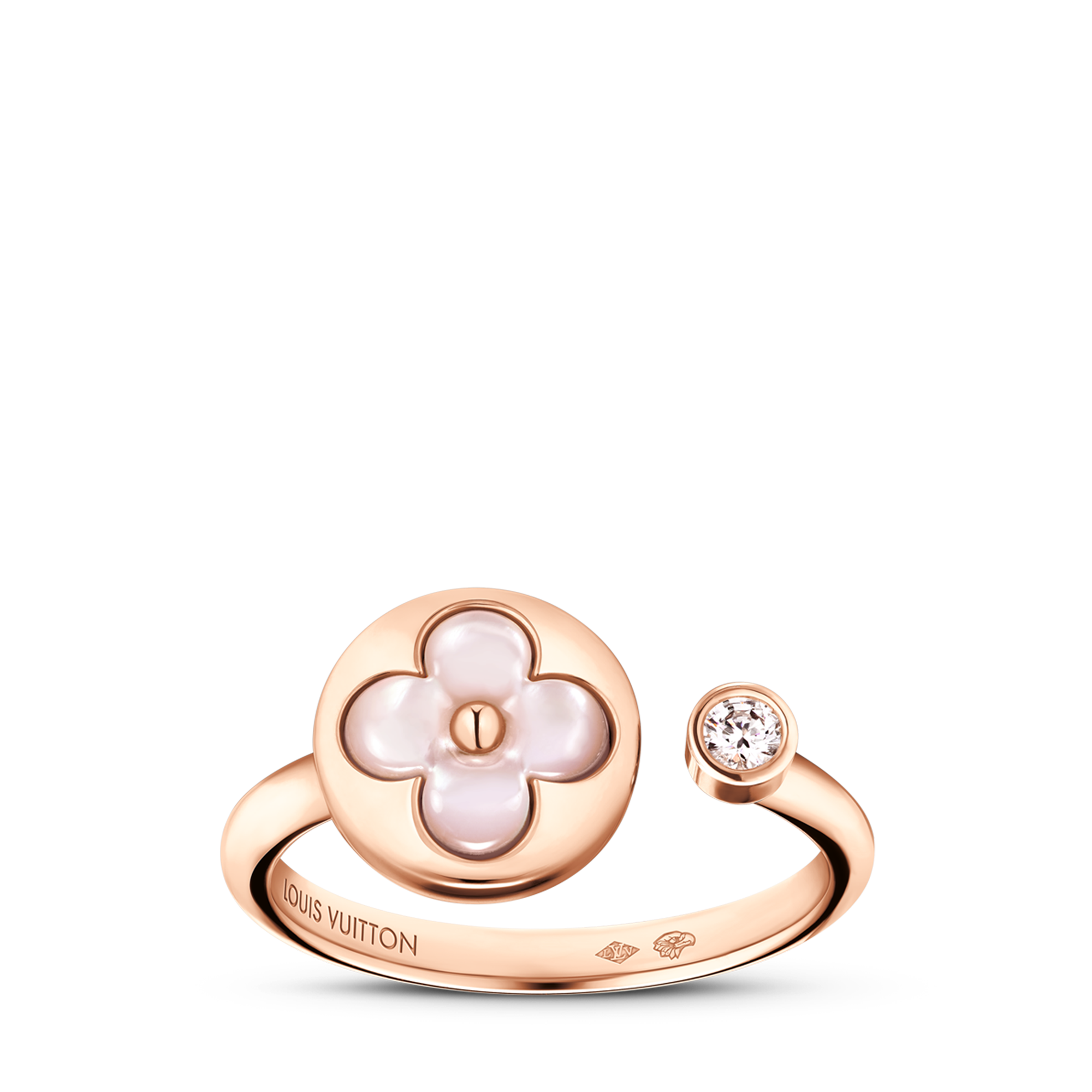 แหวน Color Blossom Mini Sun พิงค์โกลด์ มาเธอร์ออฟเพิร์ลสีชมพู และเพชร  in จิวเวลรี่