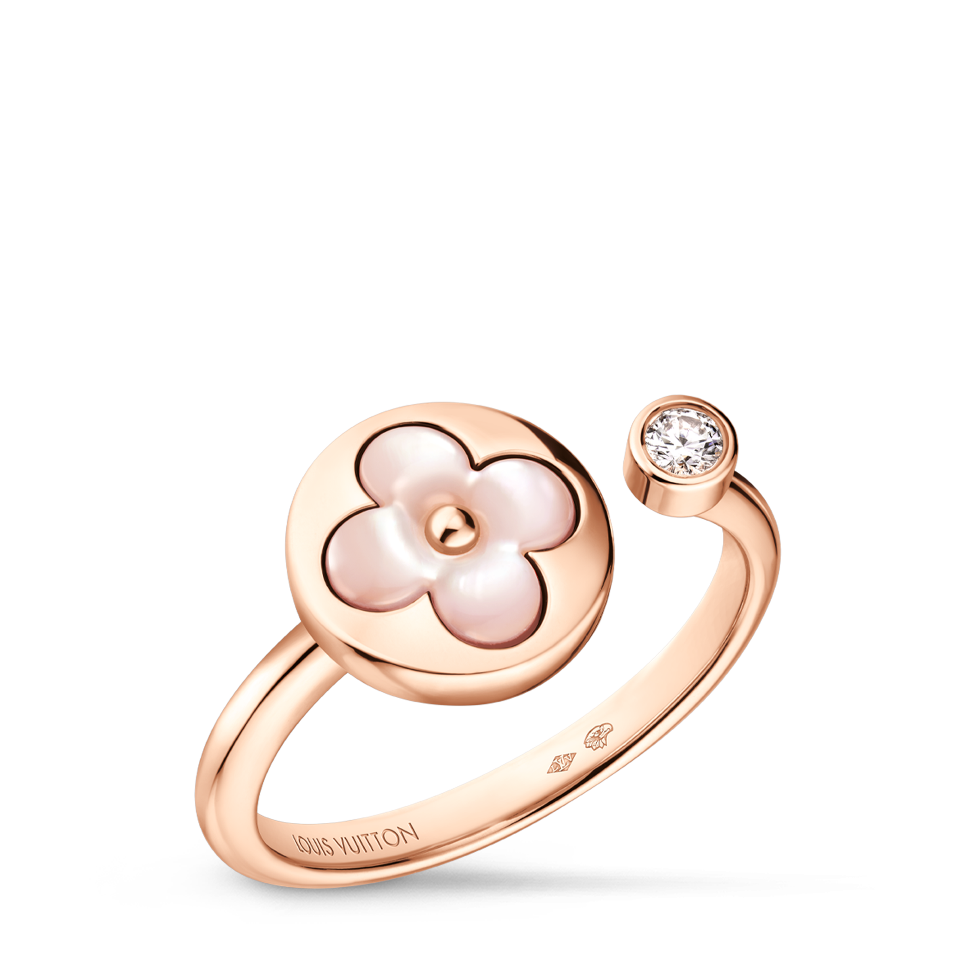 แหวน Color Blossom Mini Sun พิงค์โกลด์ มาเธอร์ออฟเพิร์ลสีชมพู และเพชร  in จิวเวลรี่