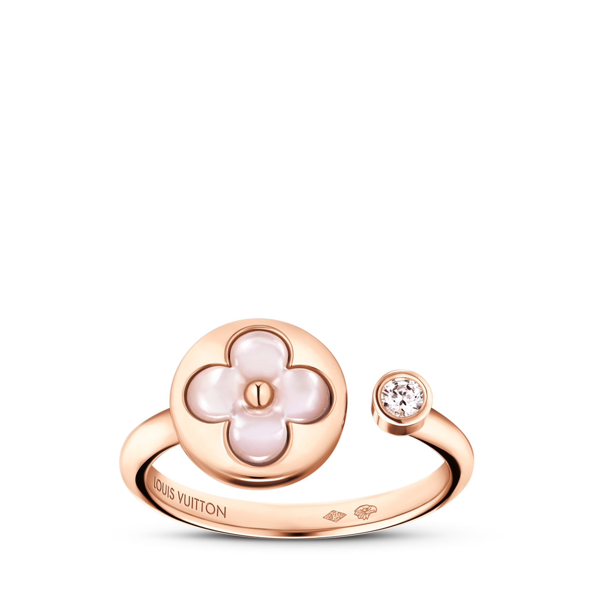 แหวน Color Blossom Mini Sun พิงค์โกลด์ มาเธอร์ออฟเพิร์ลสีชมพู และเพชร  in จิวเวลรี่