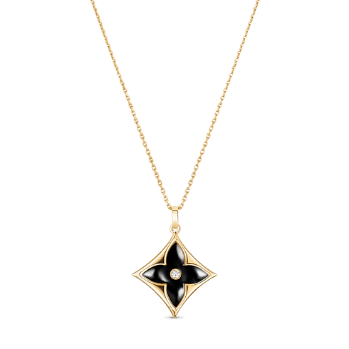 ต่างหู Color Blossom BB Star เยลโลว์โกลด์ ออนิกซ์ และเพชร in จิวเวลรี่'s หมวดหมู่ ต่างหู collections by Louis Vuitton