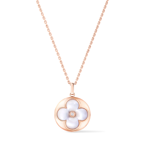 จี้ Color Blossom XL Sun Medallion พิงค์โกลด์ มาเธอร์ออฟเพิร์ลสีขาว และเพชร in จิวเวลรี่'s หมวดหมู่ ไฟน์จิวเวลรี่ทั้งหมด collections by Louis Vuitton (การย่อ/ขยายผลิตภัณฑ์)