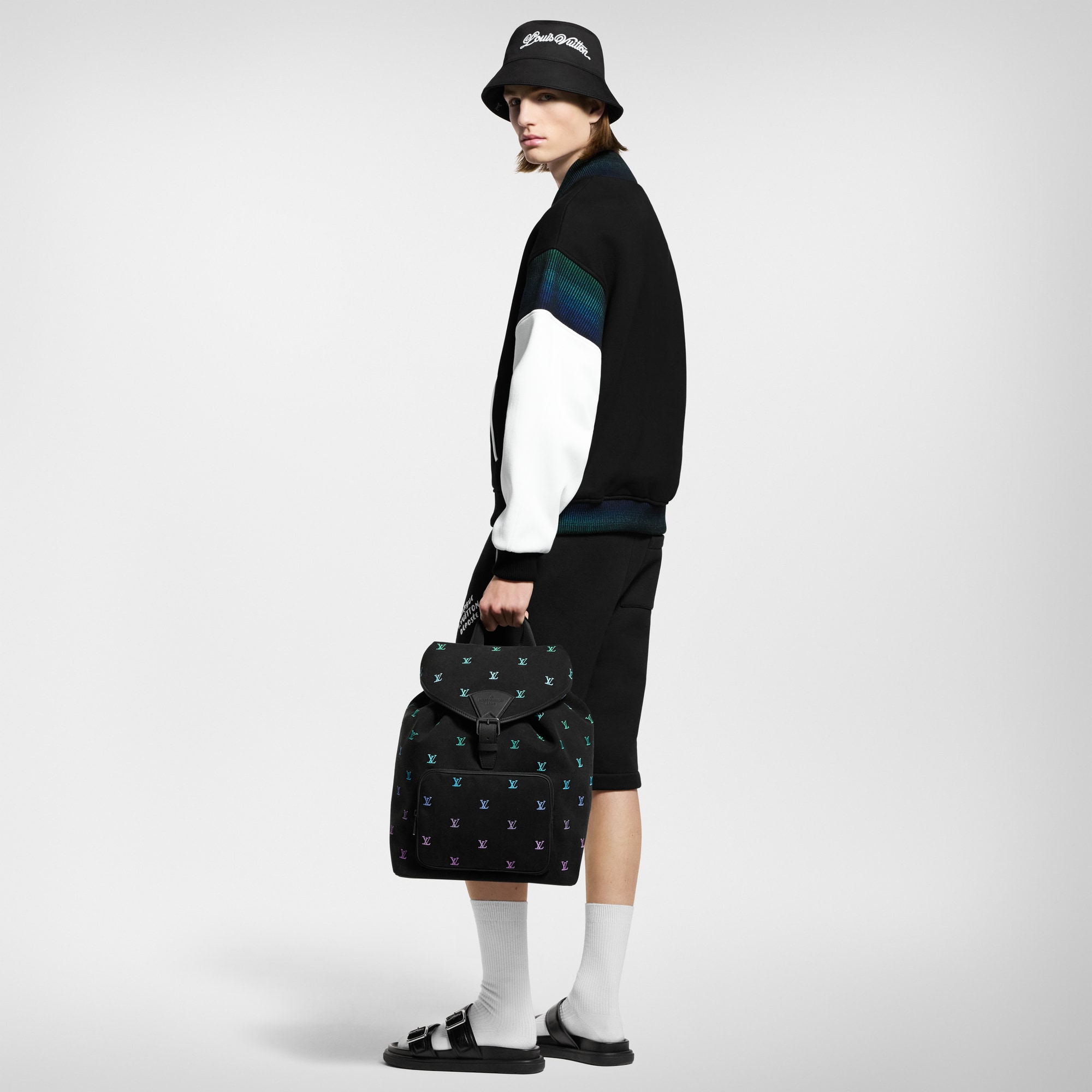 เสื้อแจ็คเก็ตบลูซง Varsity ผ้าคอตตอนเจอร์ซีย์  in ผู้ชาย
