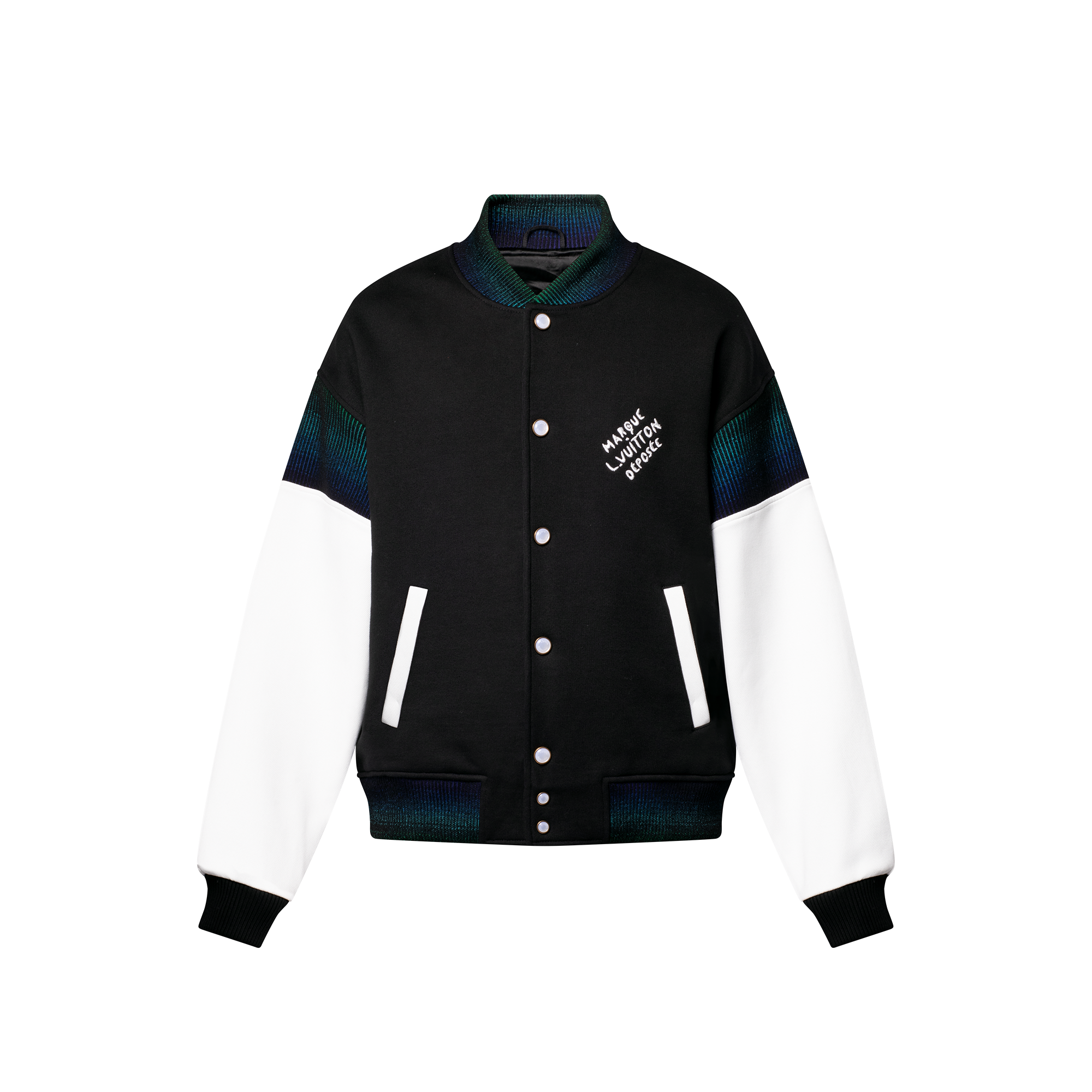 เสื้อแจ็คเก็ตบลูซง Varsity ผ้าคอตตอนเจอร์ซีย์  in ผู้ชาย