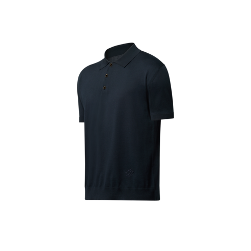 เสื้อเชิ้ตโปโลแขนสั้นผ้าคอตตอนผสมผ้าไหม in ผู้ชาย's เสื้อผ้า เสื้อเชิ้ตสำหรับผู้ชาย collections by Louis Vuitton (การย่อ/ขยายผลิตภัณฑ์)