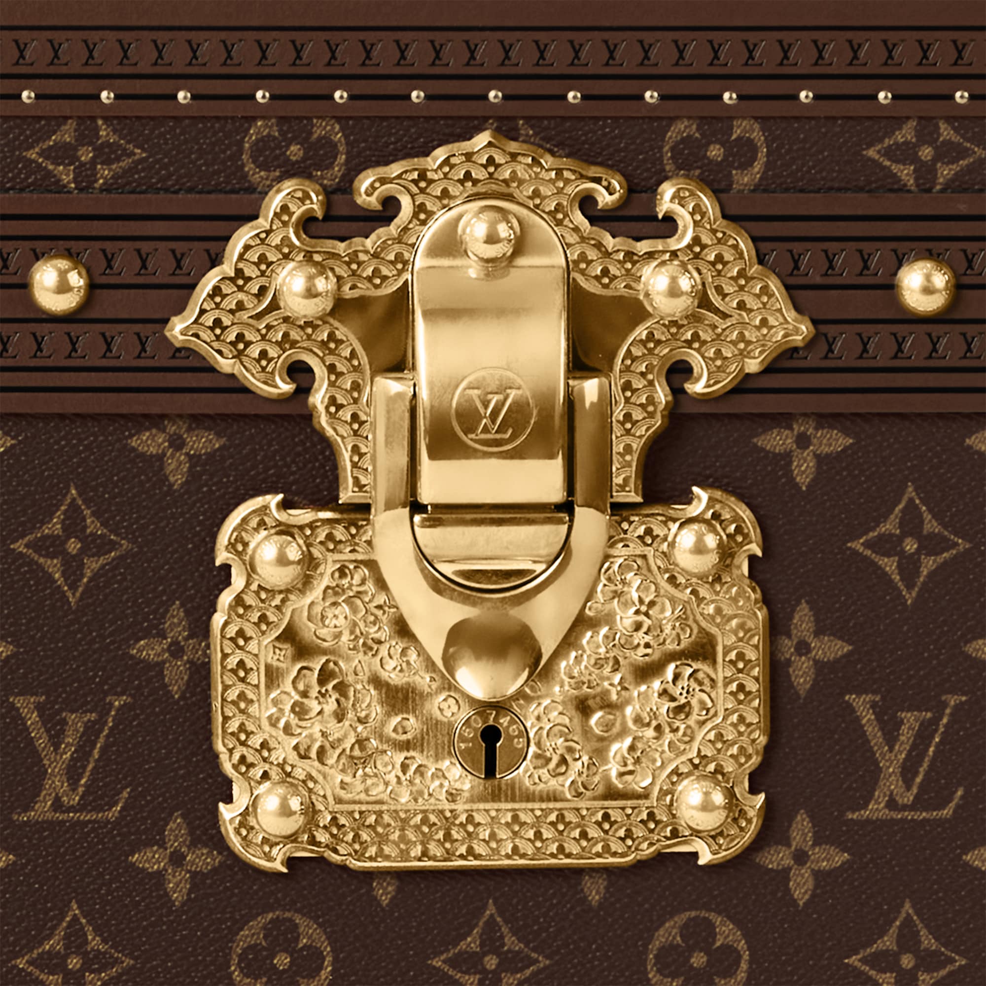 ทรังก์รุ่น Courrier Lozine LV Sakura Ornaments Monogram Monogram in ทรังก์ การเดินทาง และ บ้าน