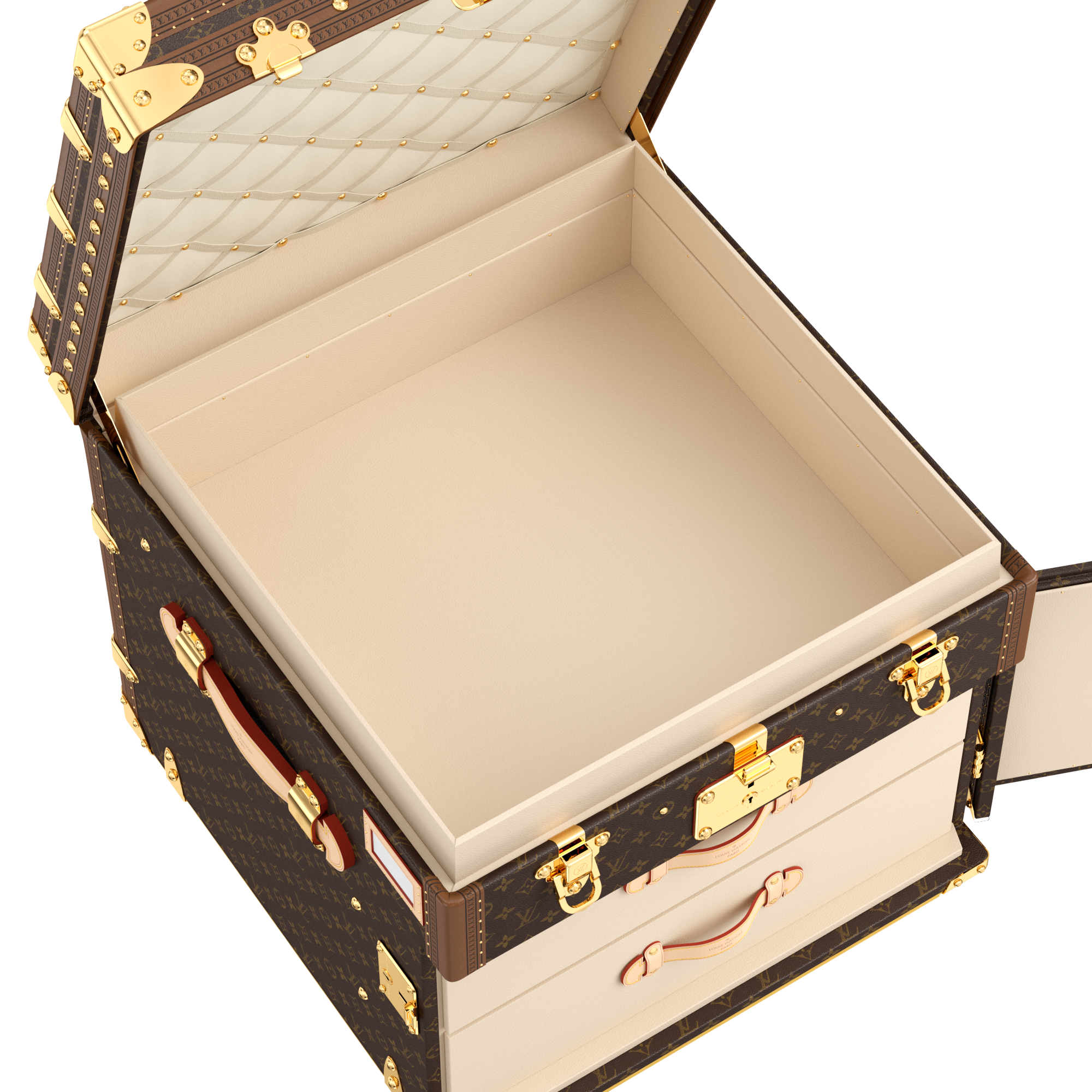 Courrier Lozine Carre Droite Monogram in ทรังก์ การเดินทาง และ บ้าน