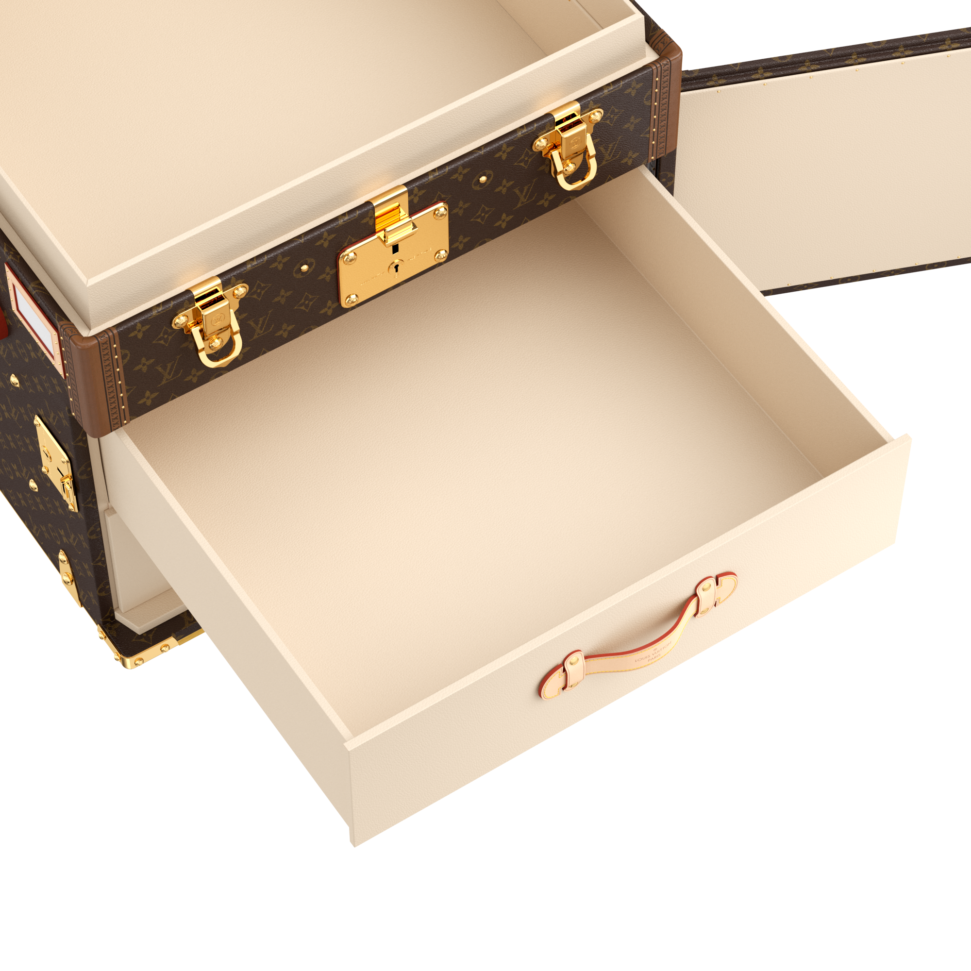 Courrier Lozine Carre Droite Monogram in ทรังก์ การเดินทาง และ บ้าน