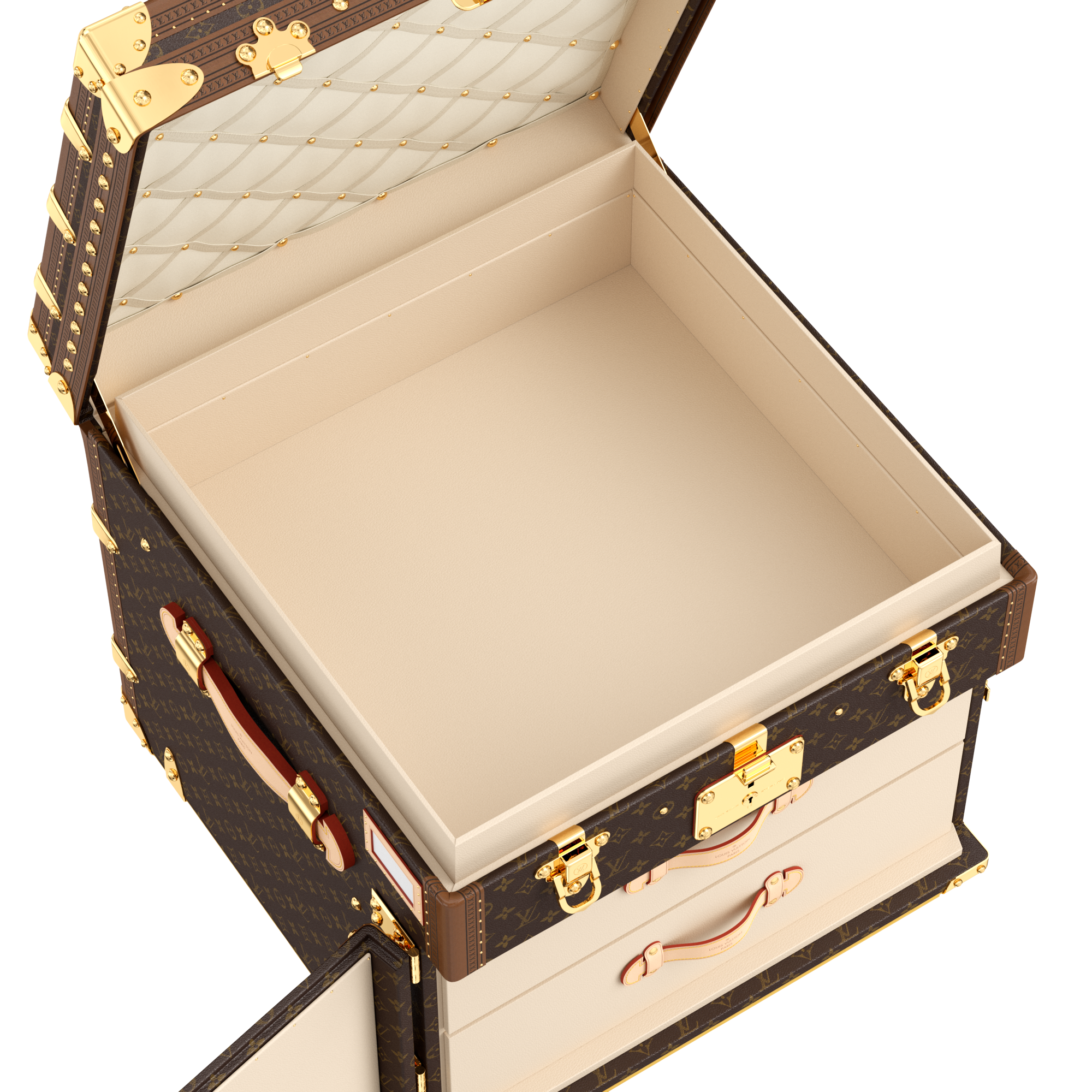 Courrier Lozine Carré Gauche Monogram in ทรังก์ การเดินทาง และ บ้าน