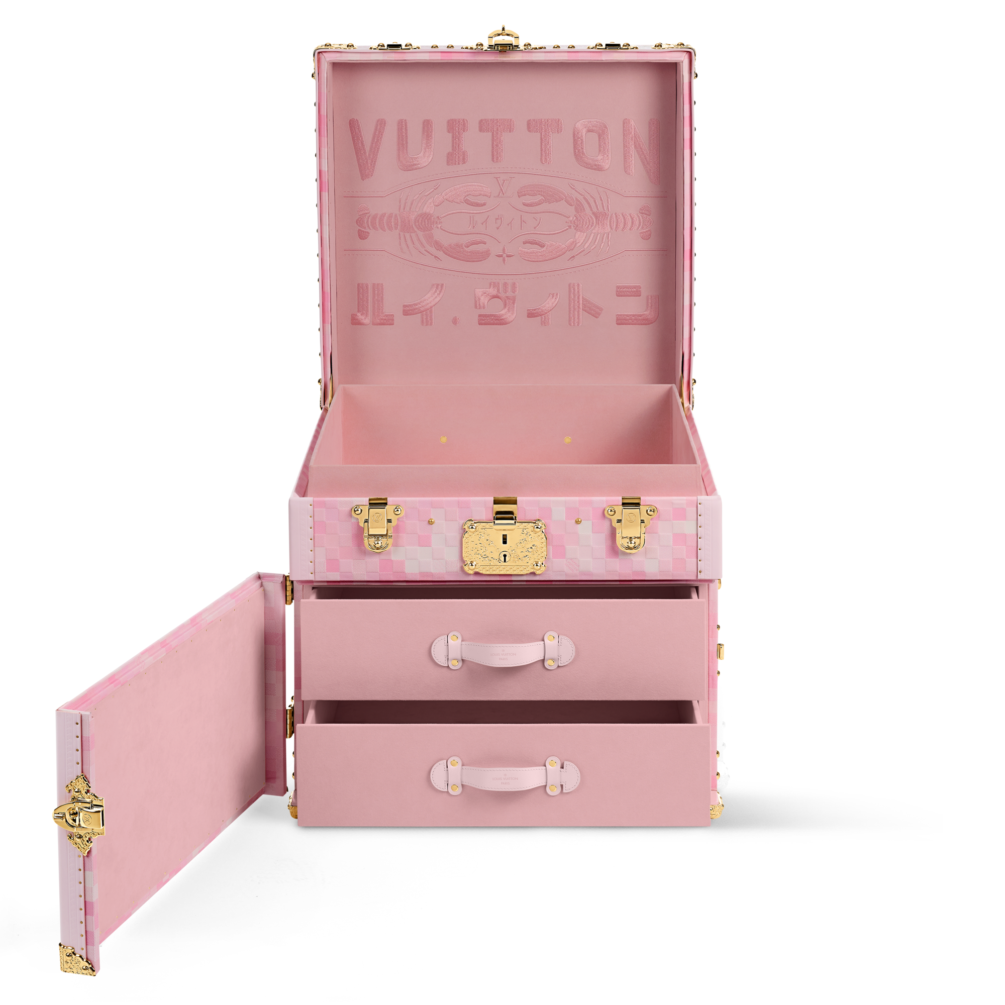 ทรังก์รุ่น Courrier Lozine Carré Damoflage Pink Sakura D16 in ทรังก์ การเดินทาง และ บ้าน