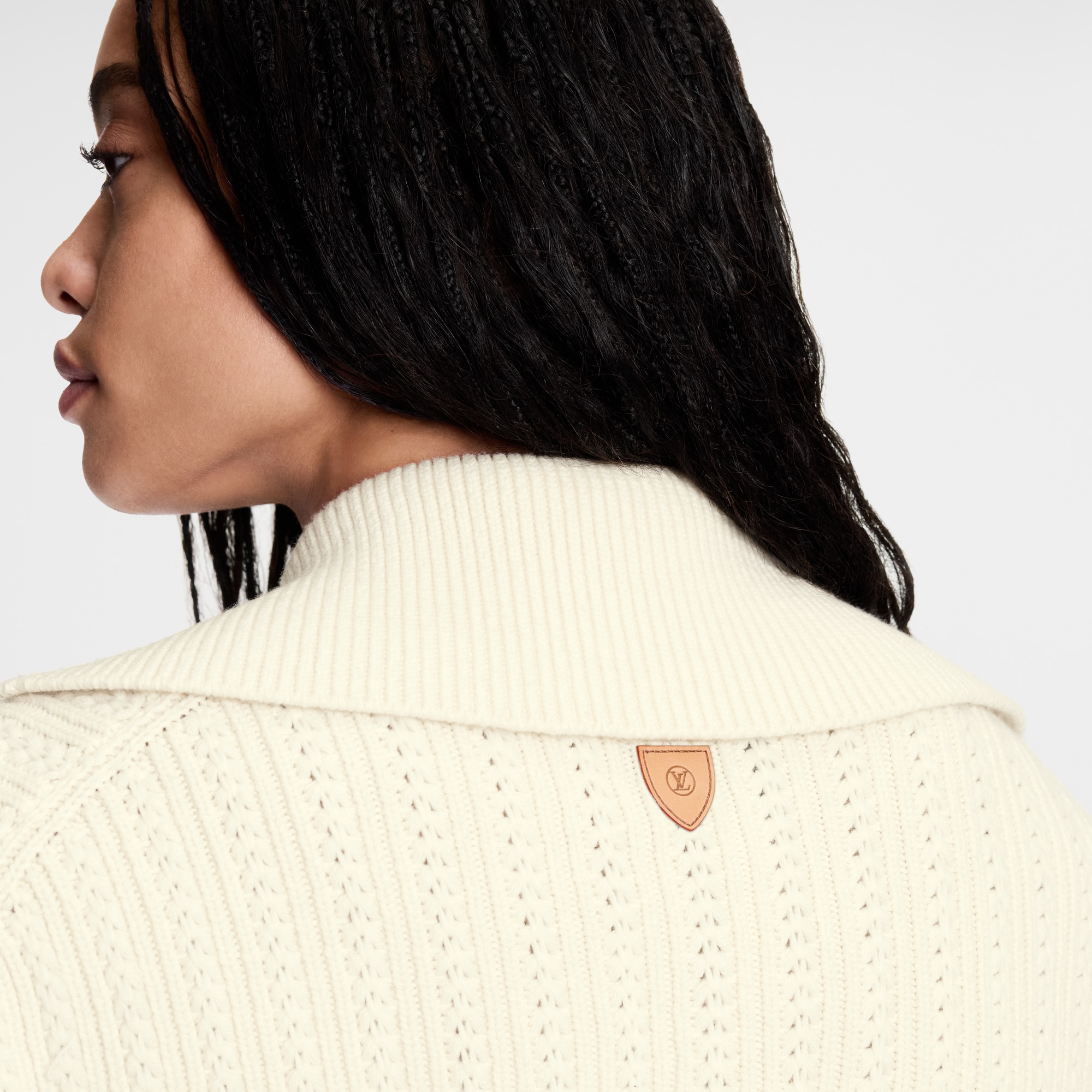 Cropped Rib-Knit Jacket
  in ผู้หญิง