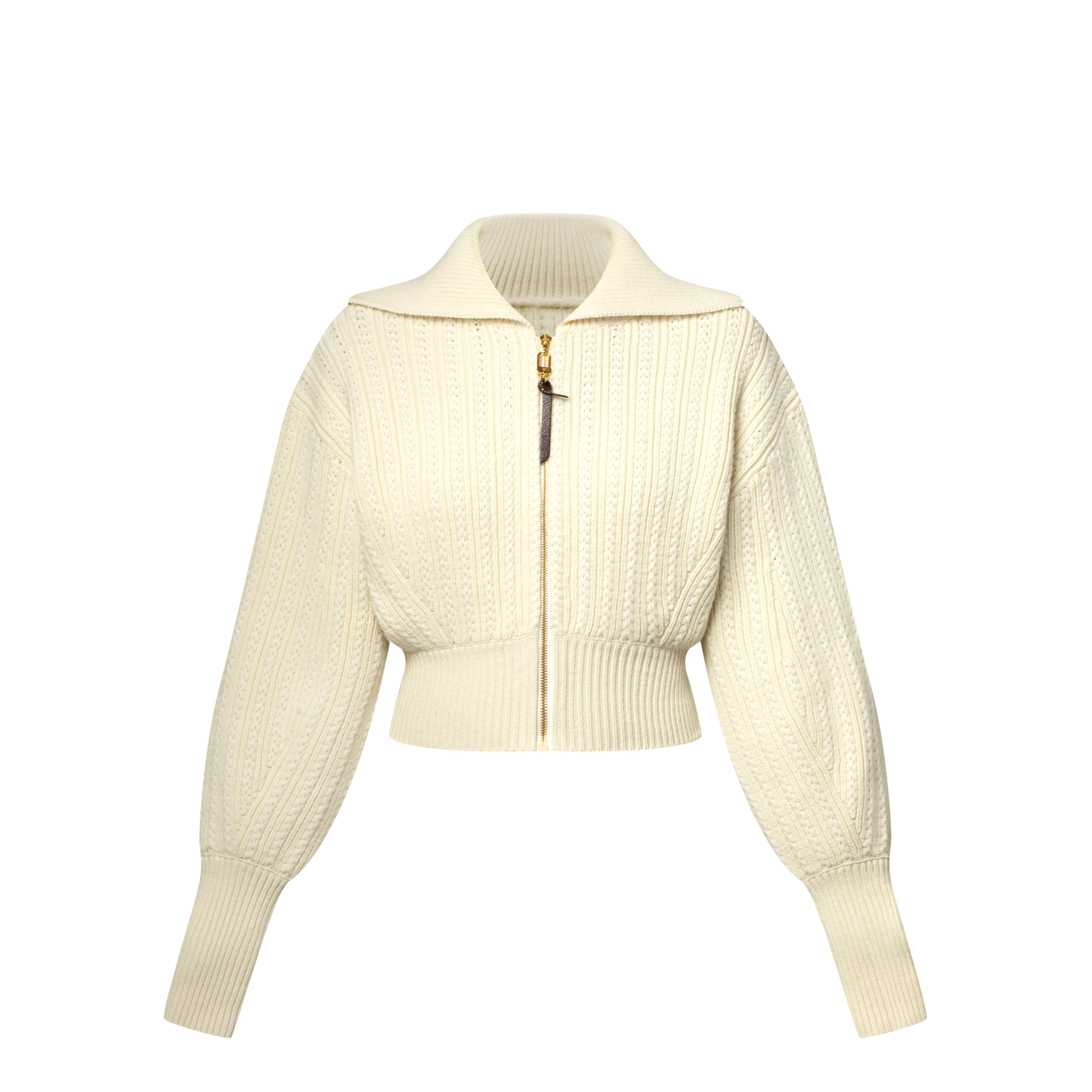 Cropped Rib-Knit Jacket
  in ผู้หญิง