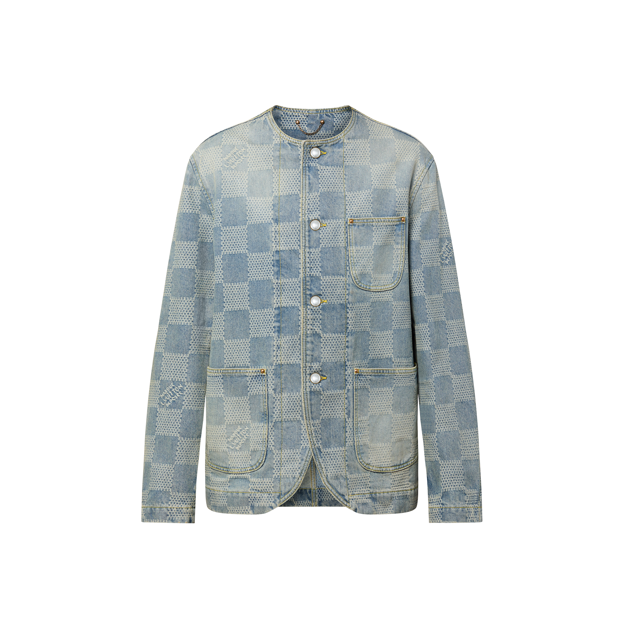 เสื้อแจ็คเก็ตเดนิมชิคลาย 3D Damier  in ผู้ชาย