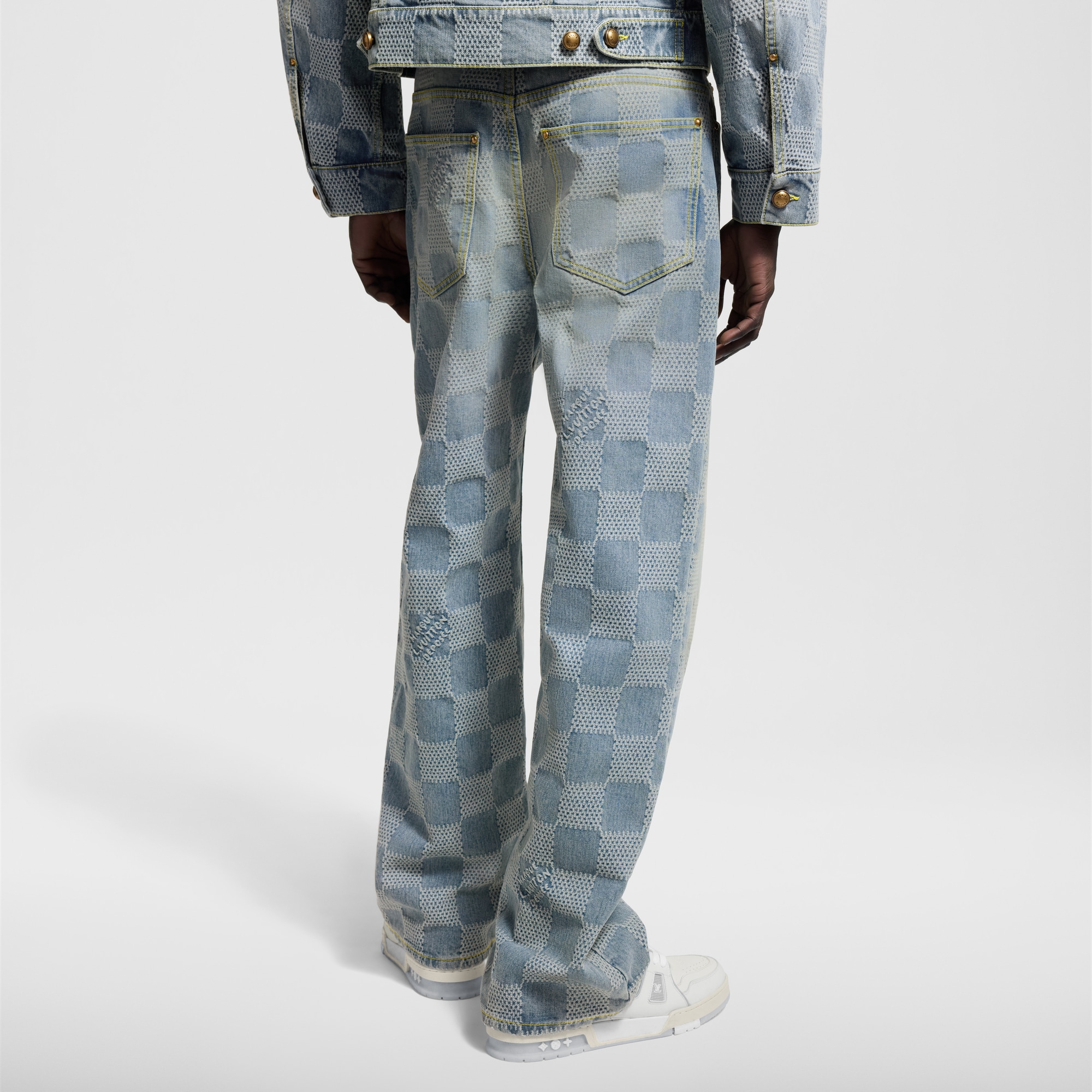 กางเกงเดนิม Skate ลาย Damier  in ผู้ชาย