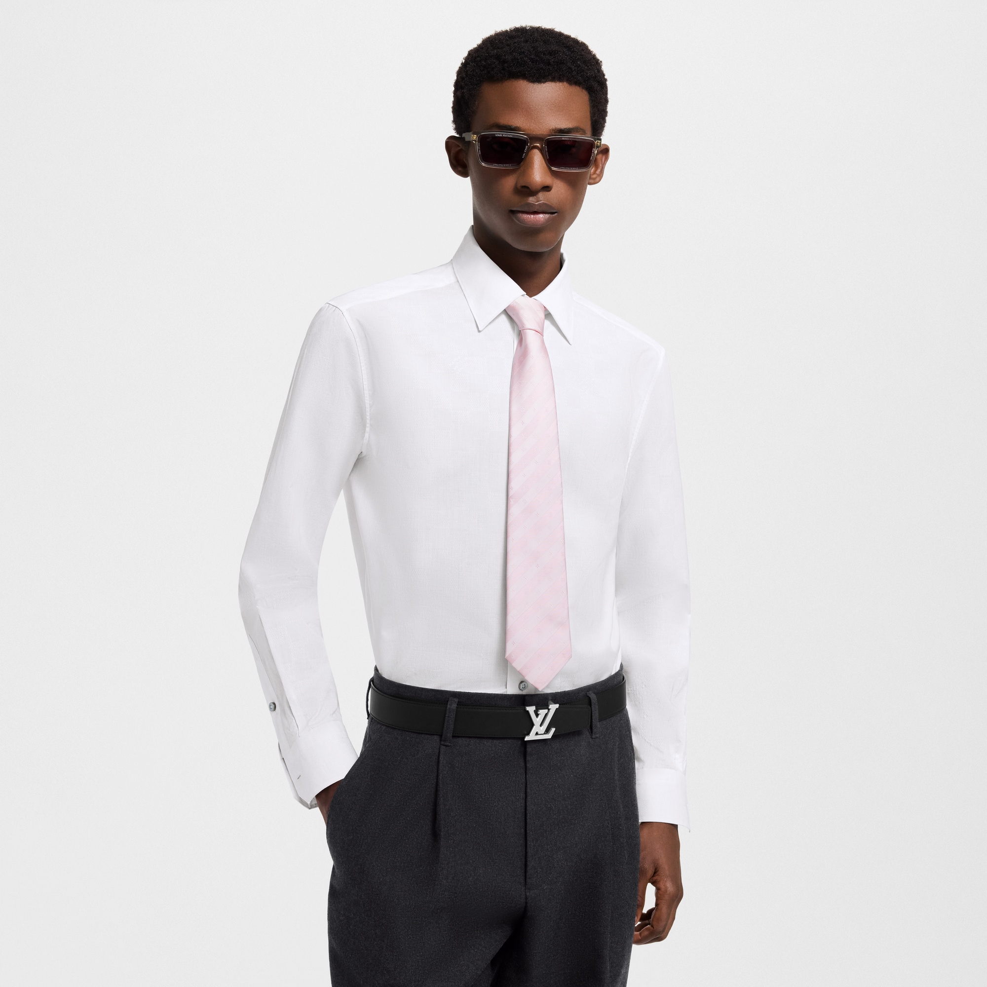 เสื้อเชิ้ตแขนยาวลาย Damier  in ผู้ชาย
