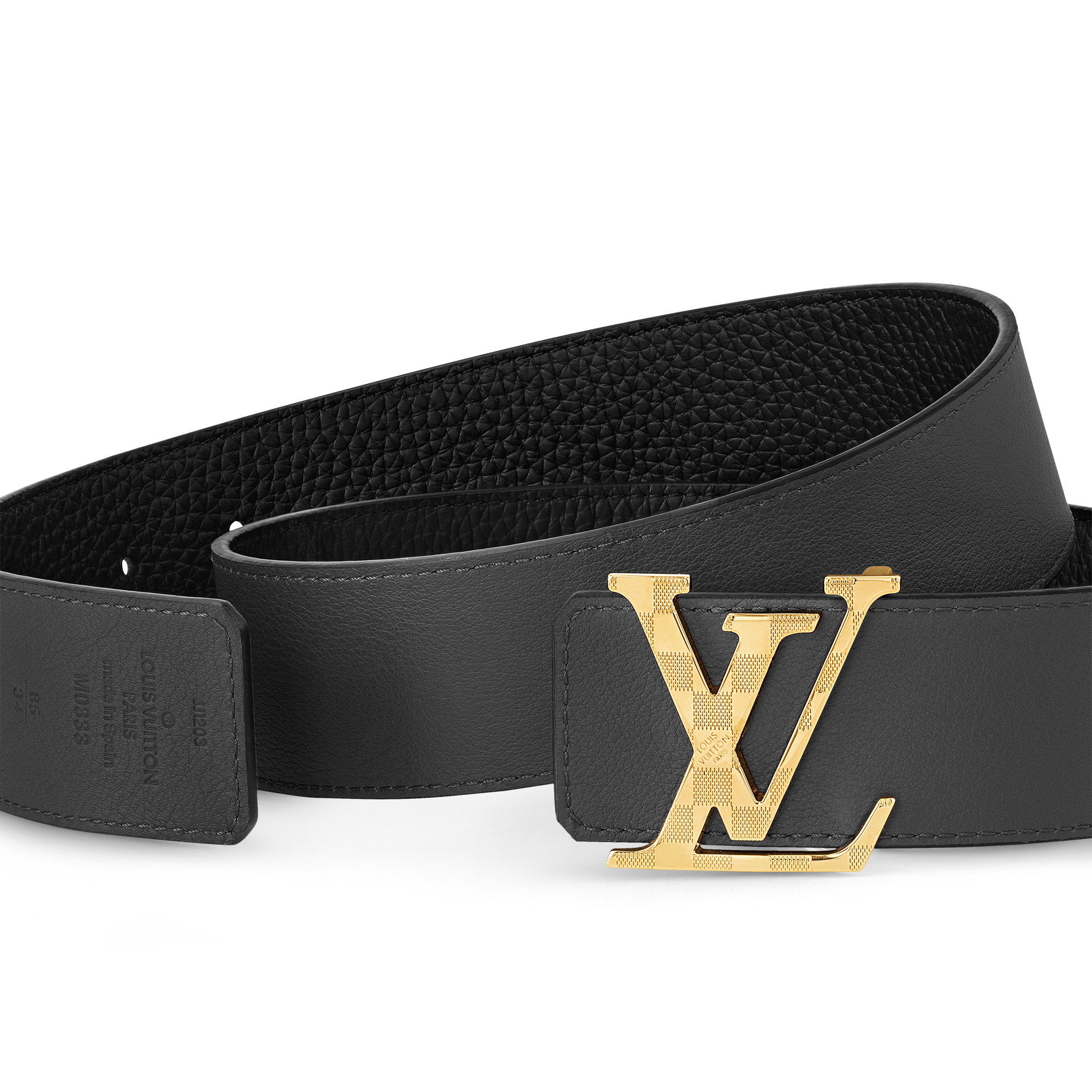 เข็มขัดรุ่น Damier LV ขนาด 40 มม. ใส่ได้ทั้งสองด้าน หนังประเภทอื่น in ผู้ชาย