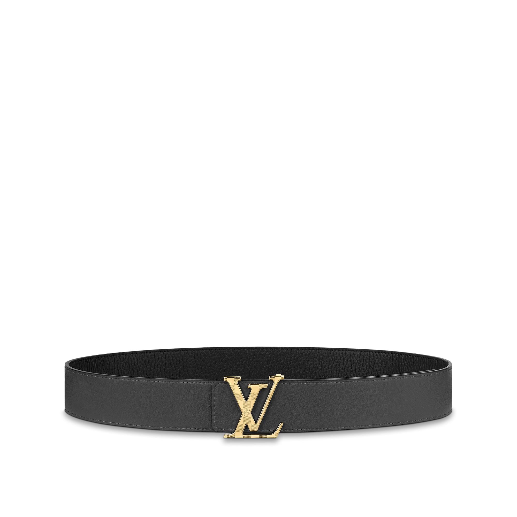 เข็มขัดรุ่น Damier LV ขนาด 40 มม. ใส่ได้ทั้งสองด้าน หนังประเภทอื่น in ผู้ชาย
